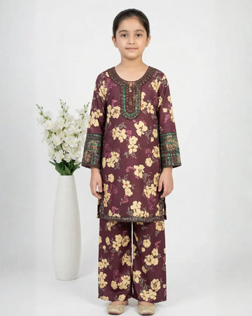2 PIECE - EMBROIDERED LAWN SUIT