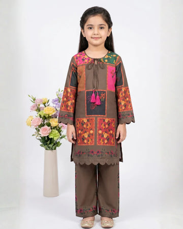 2 PIECE - PRINTED CAMBRIC SUIT