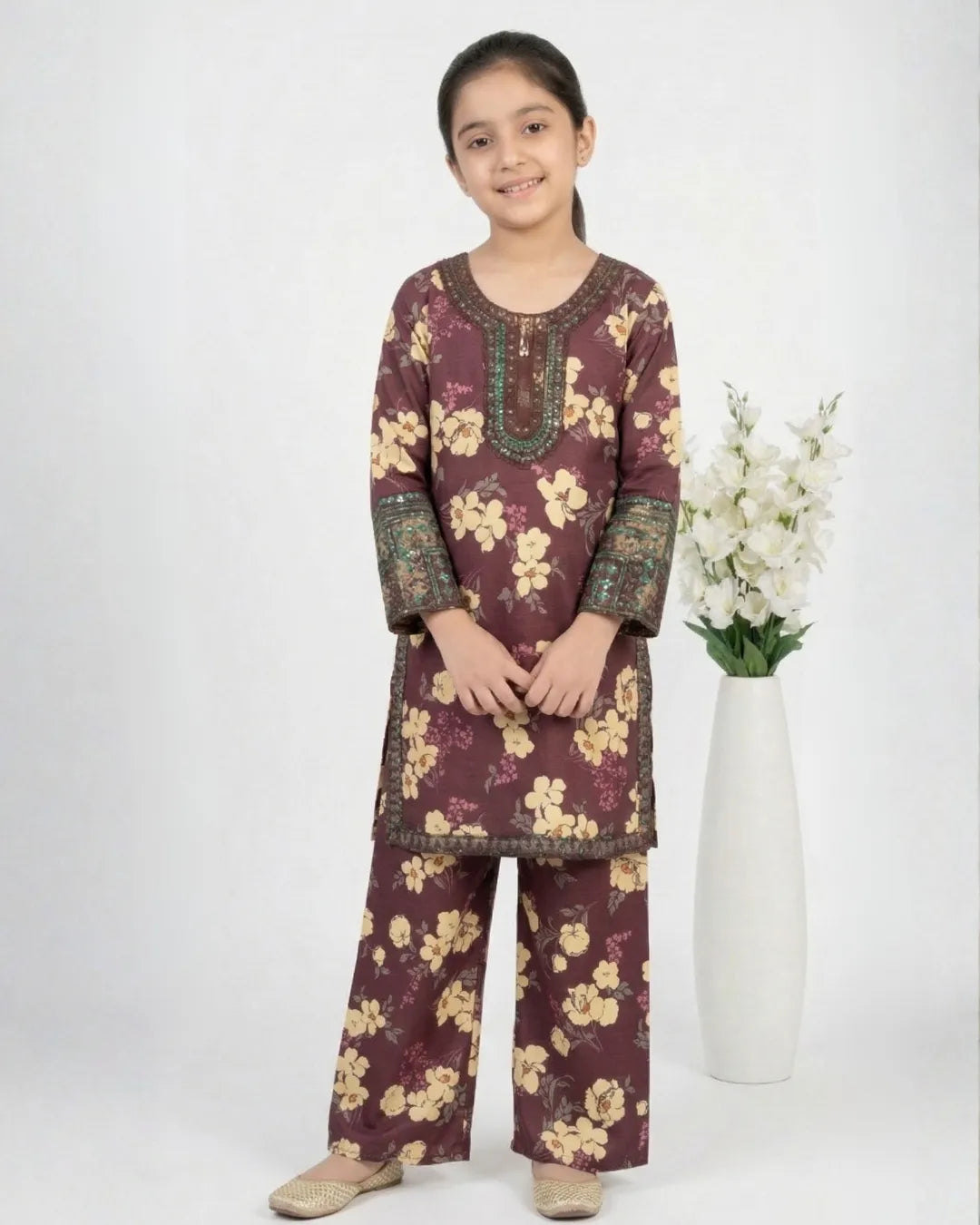 2 PIECE - EMBROIDERED LAWN SUIT