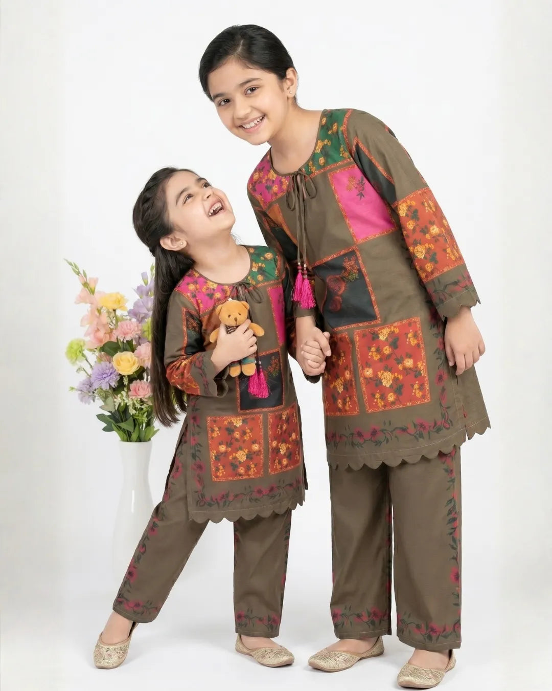 2 PIECE - PRINTED CAMBRIC SUIT