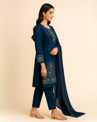 3 PIECE - EMBROIDERED LAWN SUIT