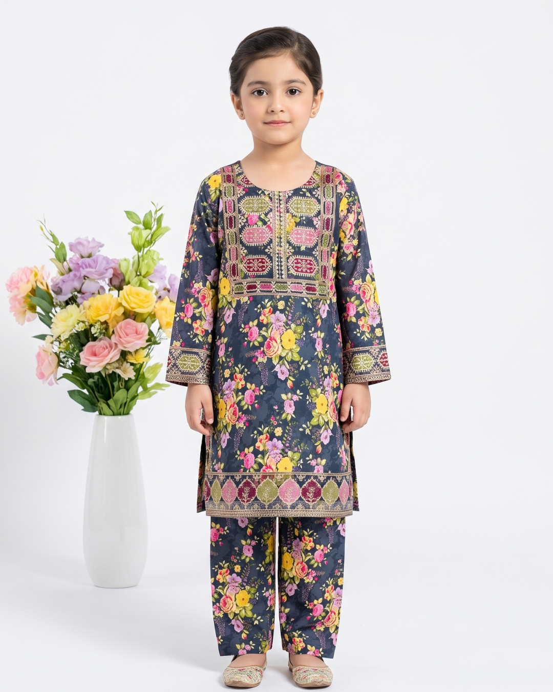 2 PIECE - EMBROIDERED LAWN SUIT