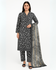 3 PIECE - EMBROIDERED LAWN SUIT