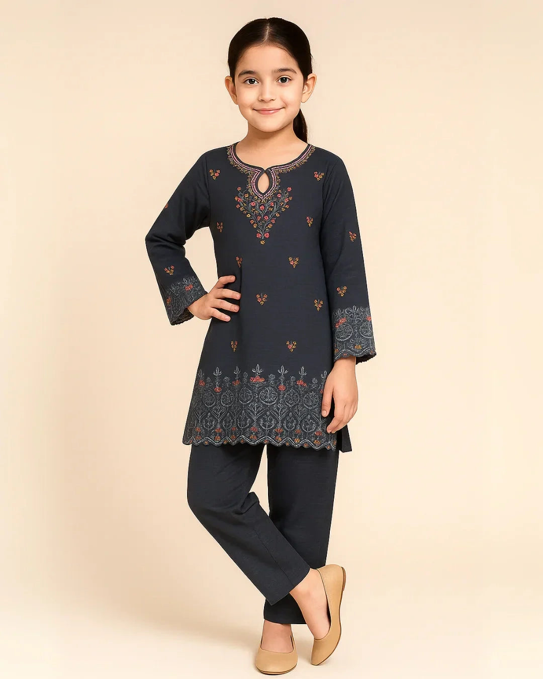 2 PIECE - EMBROIDERED LAWN SUIT