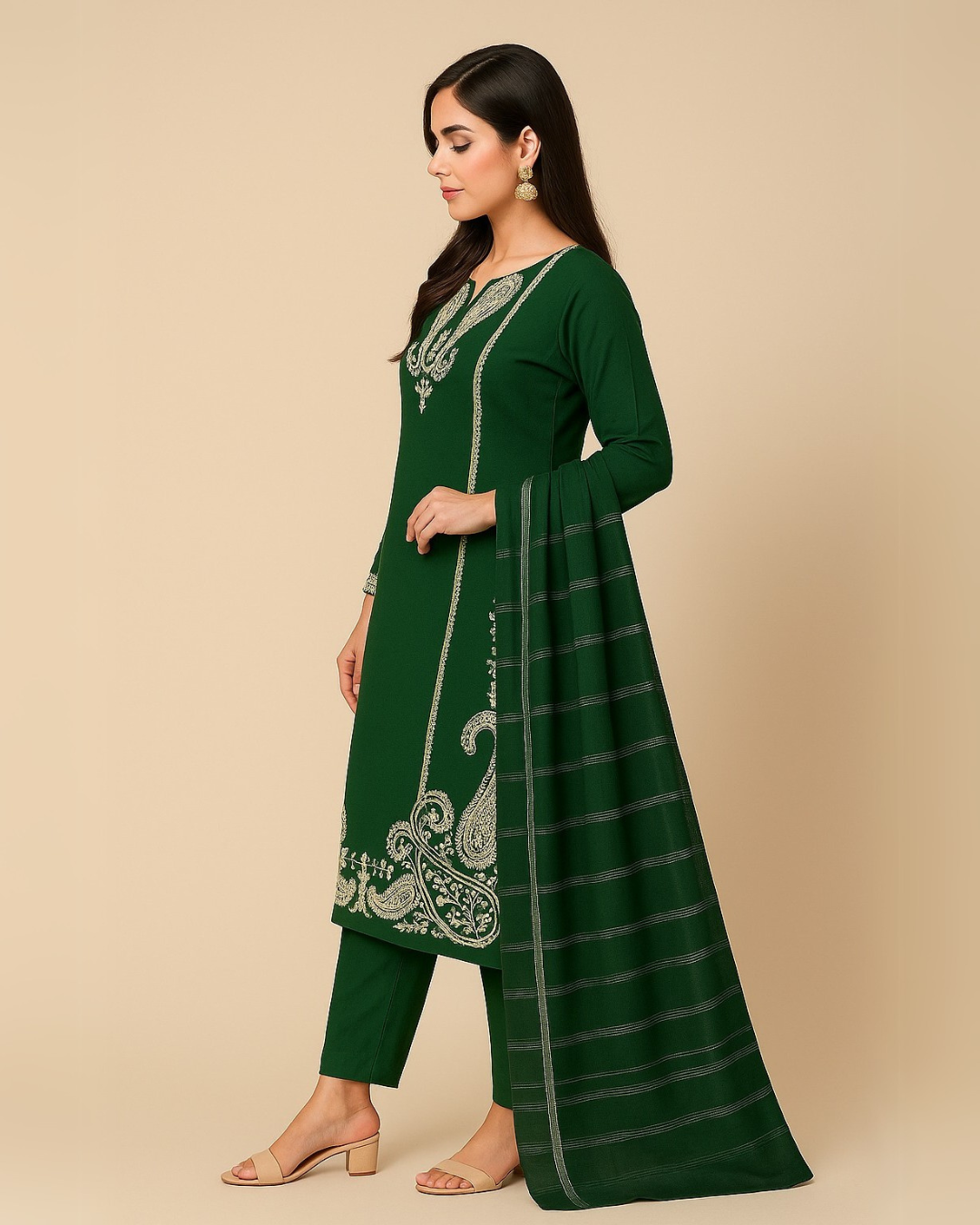 3 PIECE - EMBROIDERED LAWN SUIT