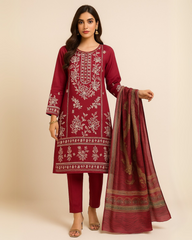 3 PIECE - EMBROIDERED LAWN SUIT