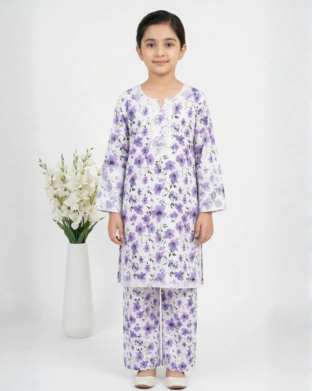 2 PIECE - EMBROIDERED LAWN SUIT