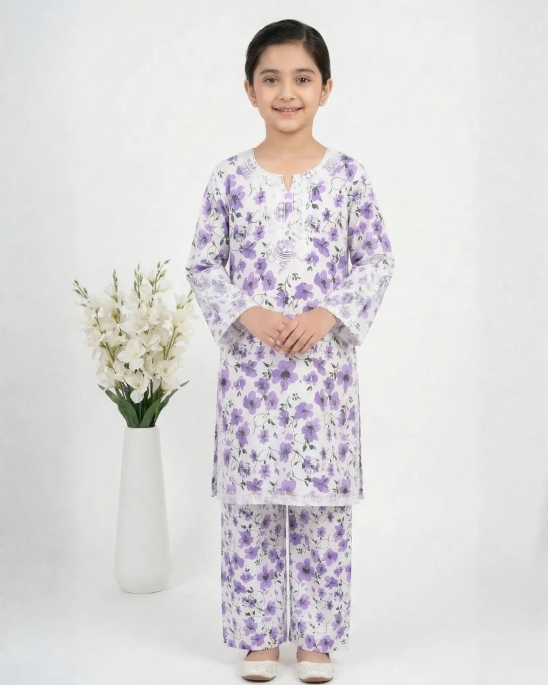 2 PIECE - EMBROIDERED LAWN SUIT