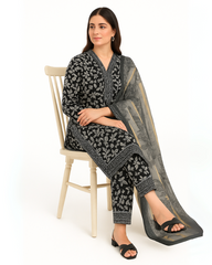 3 PIECE - EMBROIDERED LAWN SUIT