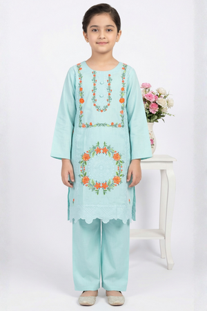 2 PIECE - EMBROIDERED KHADDAR SUIT