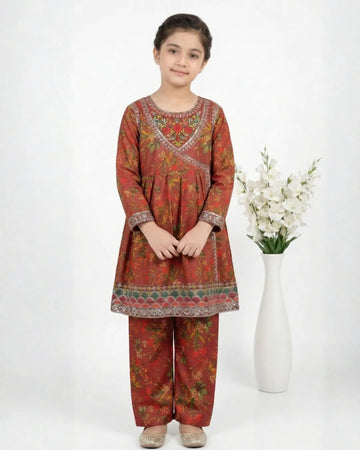 2 PIECE - EMBROIDERED LAWN SUIT