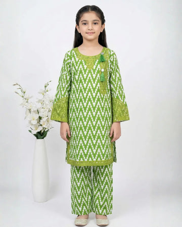 2 PIECE - EMBROIDERED LAWN SUIT