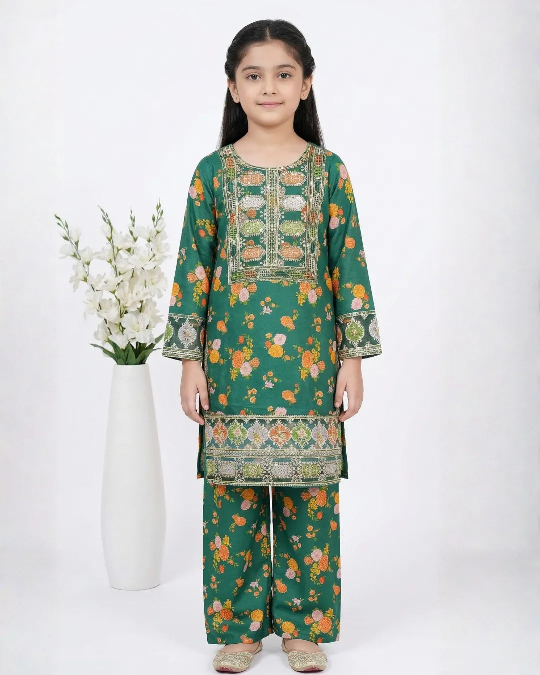 2 PIECE - EMBROIDERED LAWN SUIT
