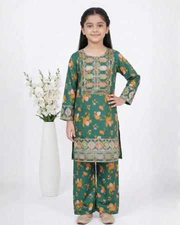 2 PIECE - EMBROIDERED LAWN SUIT