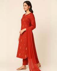 3 PIECE - EMBROIDERED LAWN SUIT