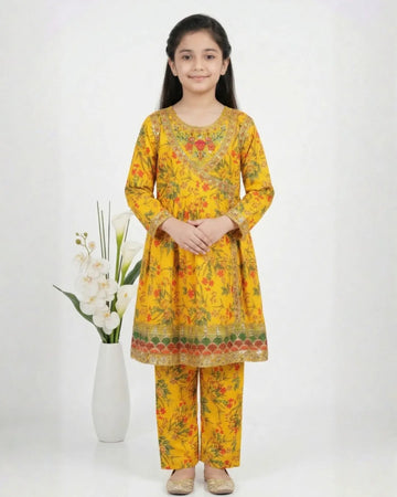 2 PIECE - EMBROIDERED LAWN SUIT