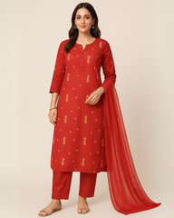 3 PIECE - EMBROIDERED LAWN SUIT