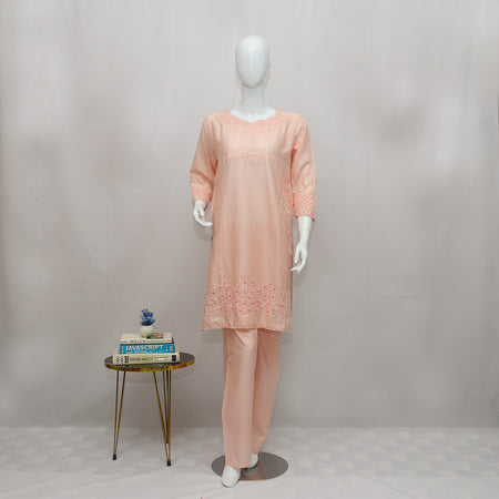 2 PIECE EMBROIDERED COTTON SUIT