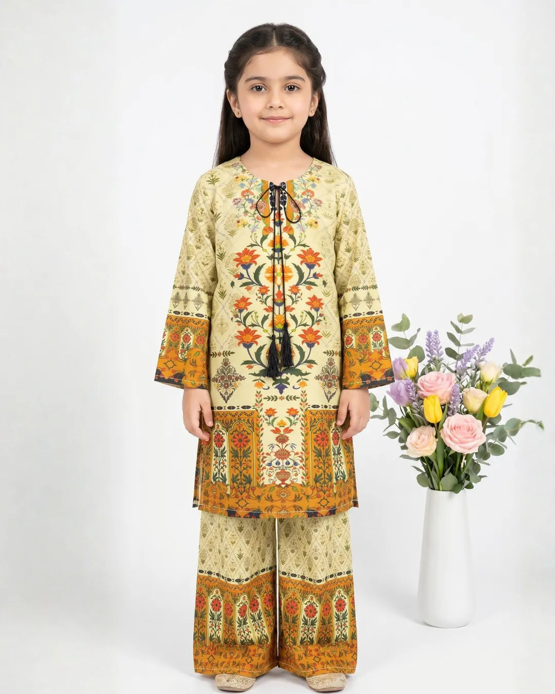 2 PIECE - PRINTED CAMBRIC SUIT