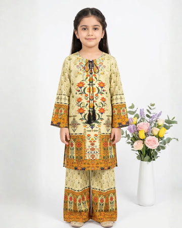 2 PIECE - PRINTED CAMBRIC SUIT