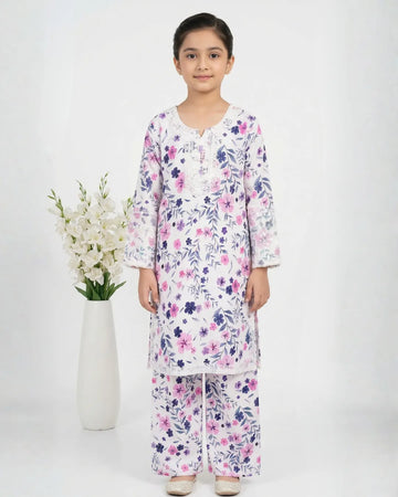 2 PIECE - EMBROIDERED LAWN SUIT