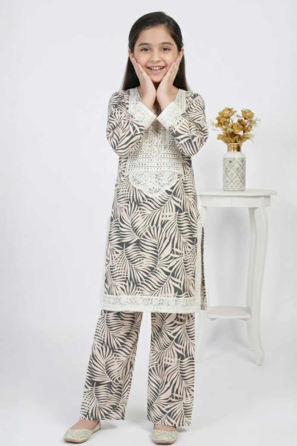 2 PIECE - EMBROIDERED LAWN SUIT