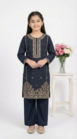 2 PIECE - EMBROIDERED KHADDAR SUIT