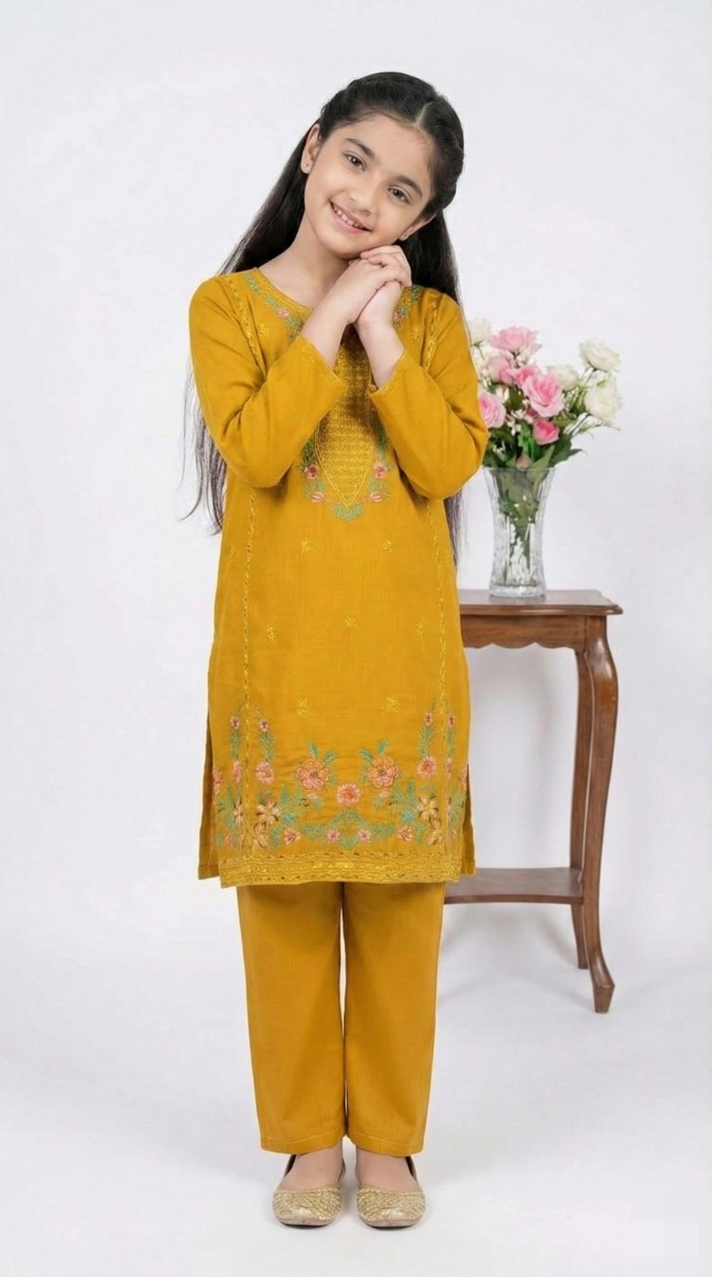 2 PIECE - EMBROIDERED KHADDAR SUIT