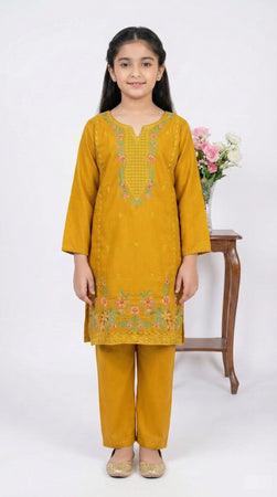 2 PIECE - EMBROIDERED KHADDAR SUIT