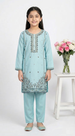 2 PIECE - EMBROIDERED KHADDAR SUIT