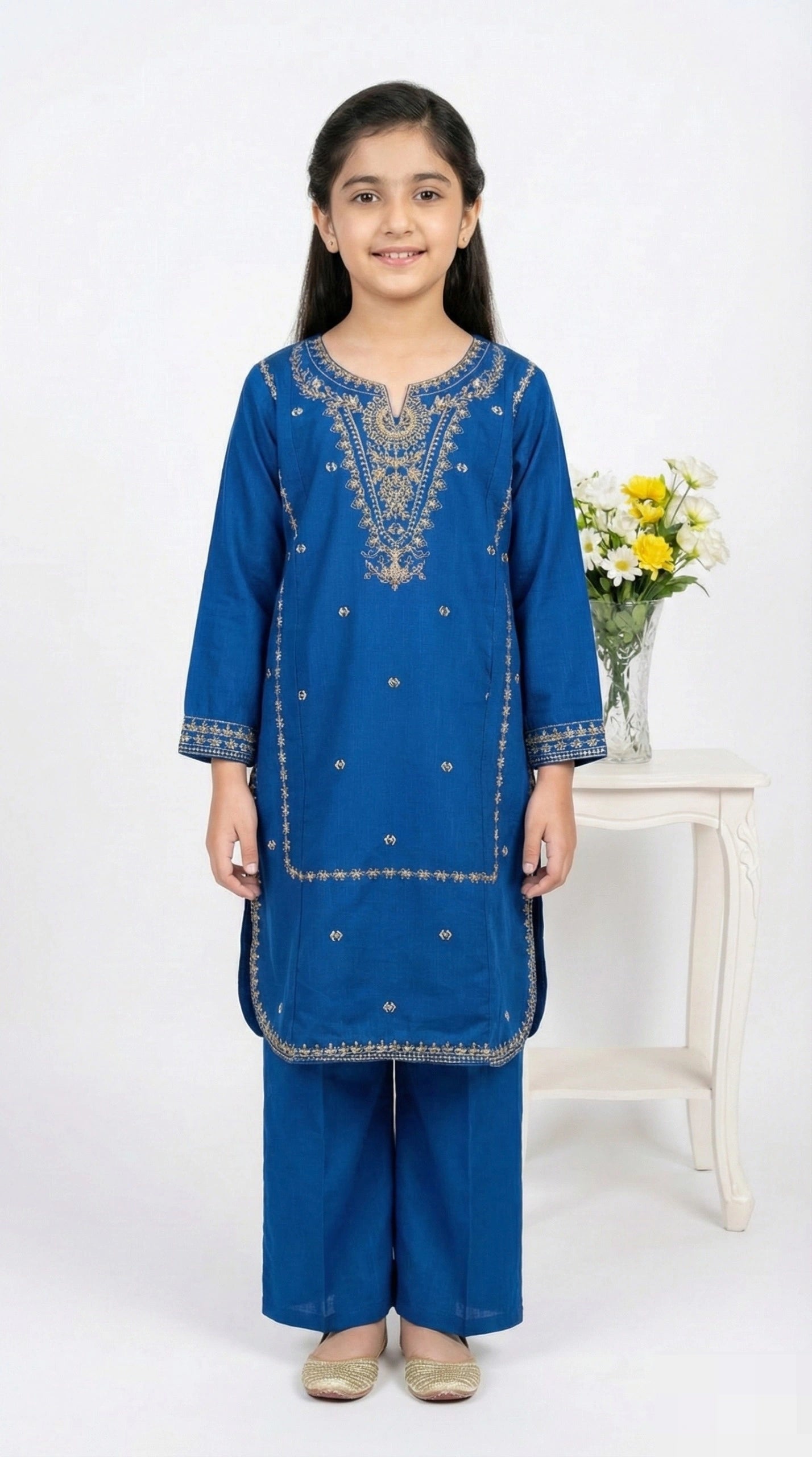 2 PIECE - EMBROIDERED KHADDAR SUIT