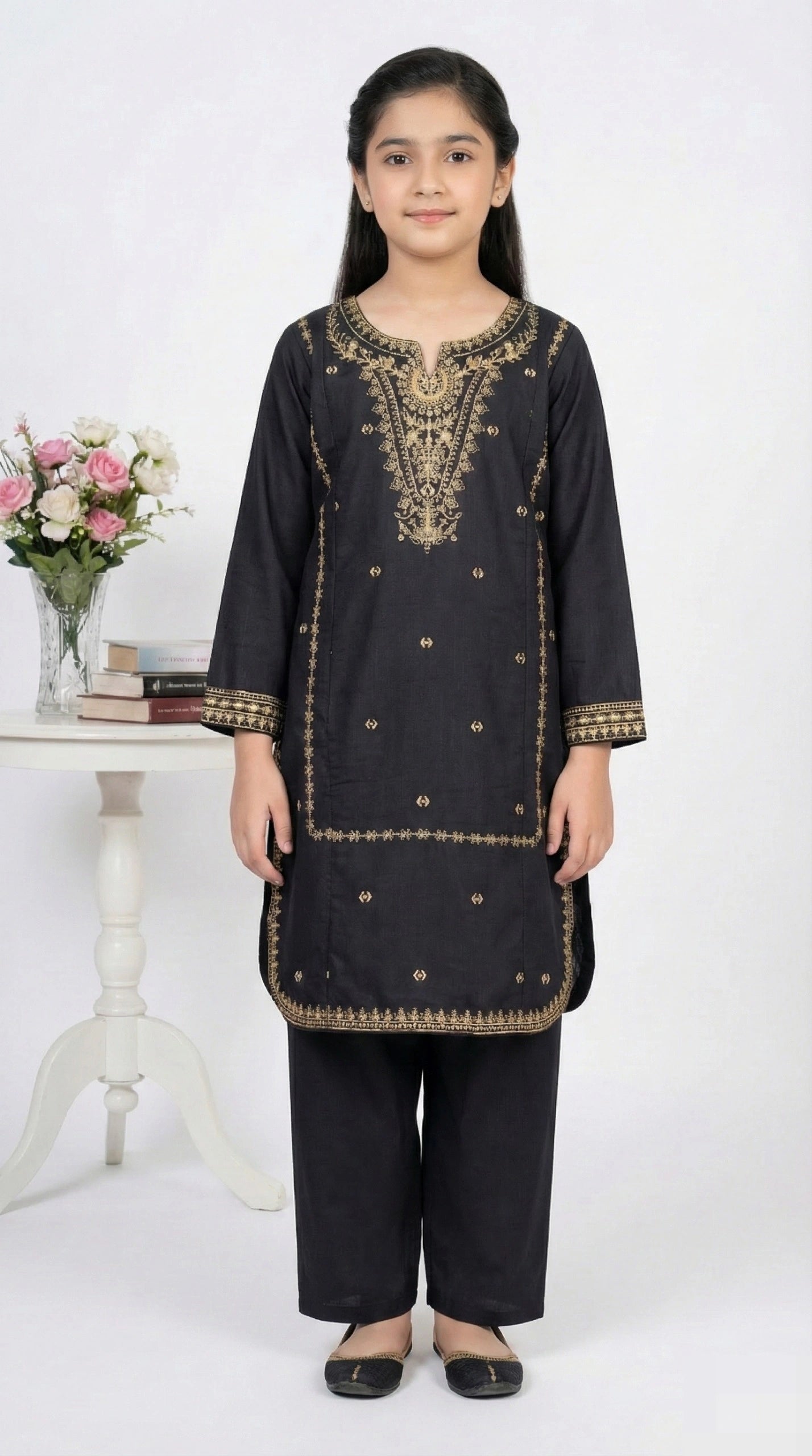 2 PIECE - EMBROIDERED KHADDAR SUIT