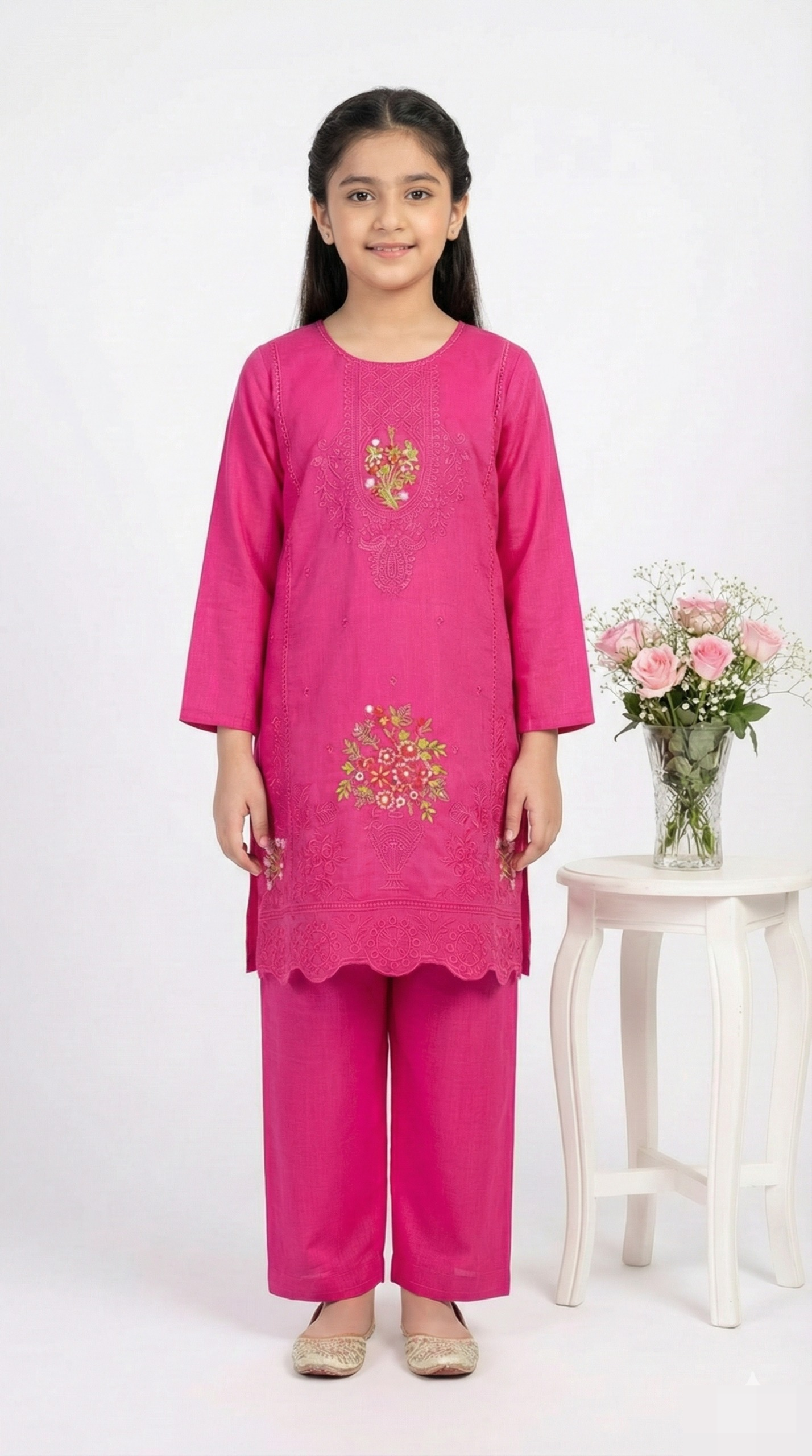 2 PIECE - EMBROIDERED KHADDAR SUIT