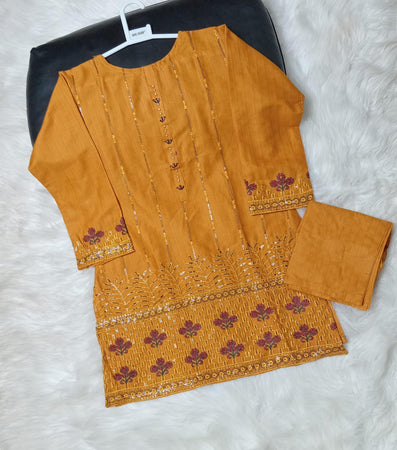 2 PIECE EMBROIDERED COTTON SUIT