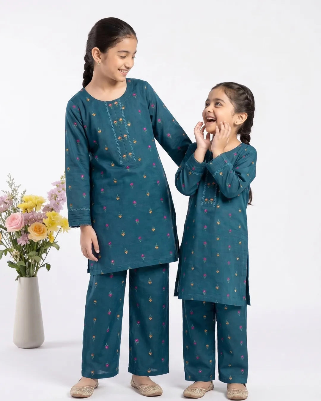 2 PIECE - EMBROIDERED KHADDAR SUIT