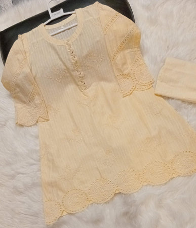 2 PIECE EMBROIDERED COTTON SUIT