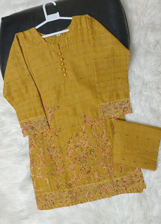 2 PIECE EMBROIDERED COTTON SUIT