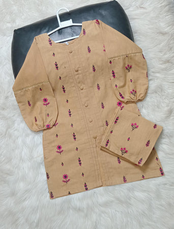 2 PIECE EMBROIDERED KHADDAR SUIT