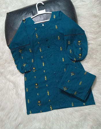 2 PIECE EMBROIDERED KHADDAR SUIT