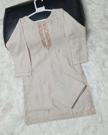 2 PIECE EMBROIDERED KHADDAR SUIT