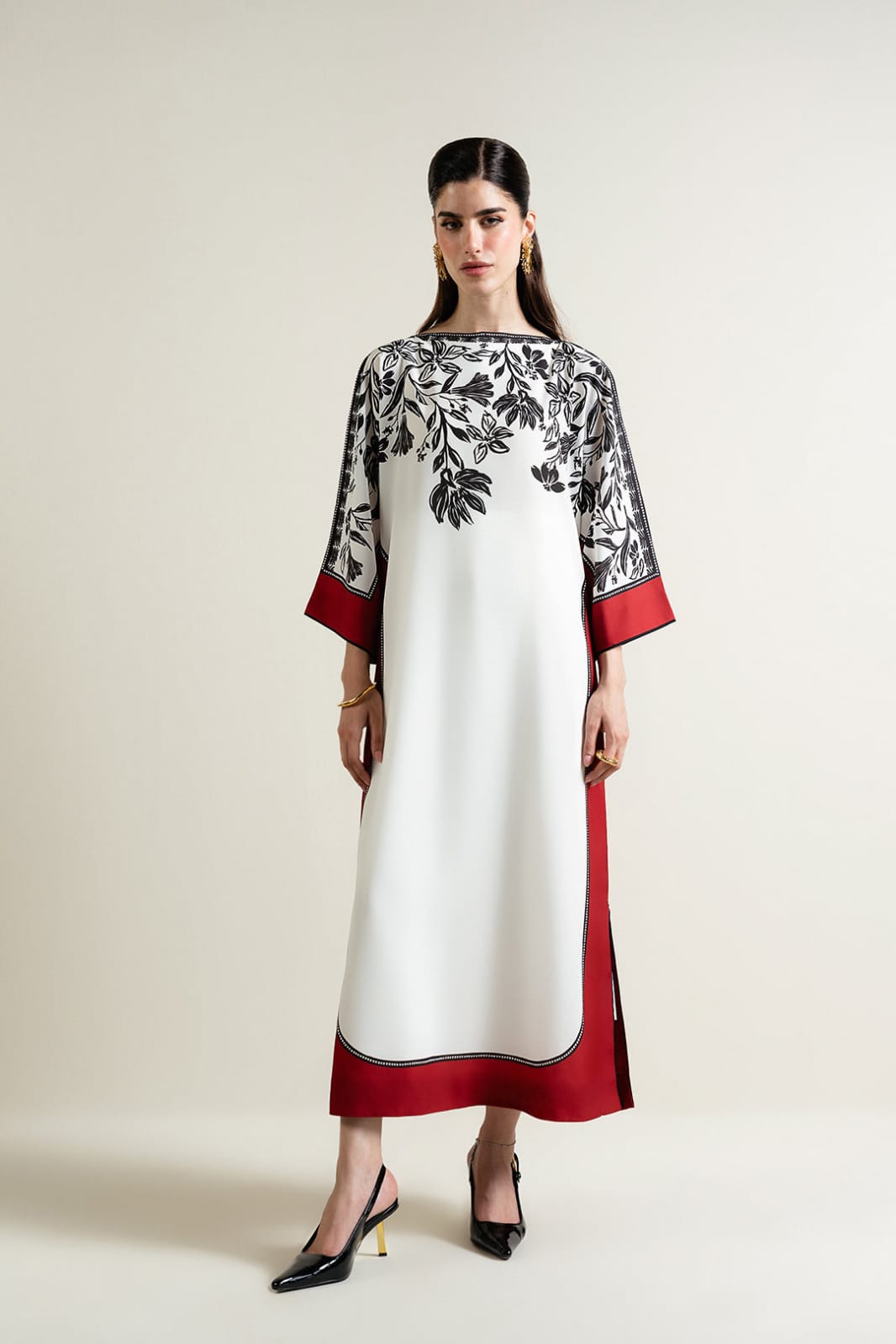 2 PIECE - PRINTED CREPE SUIT