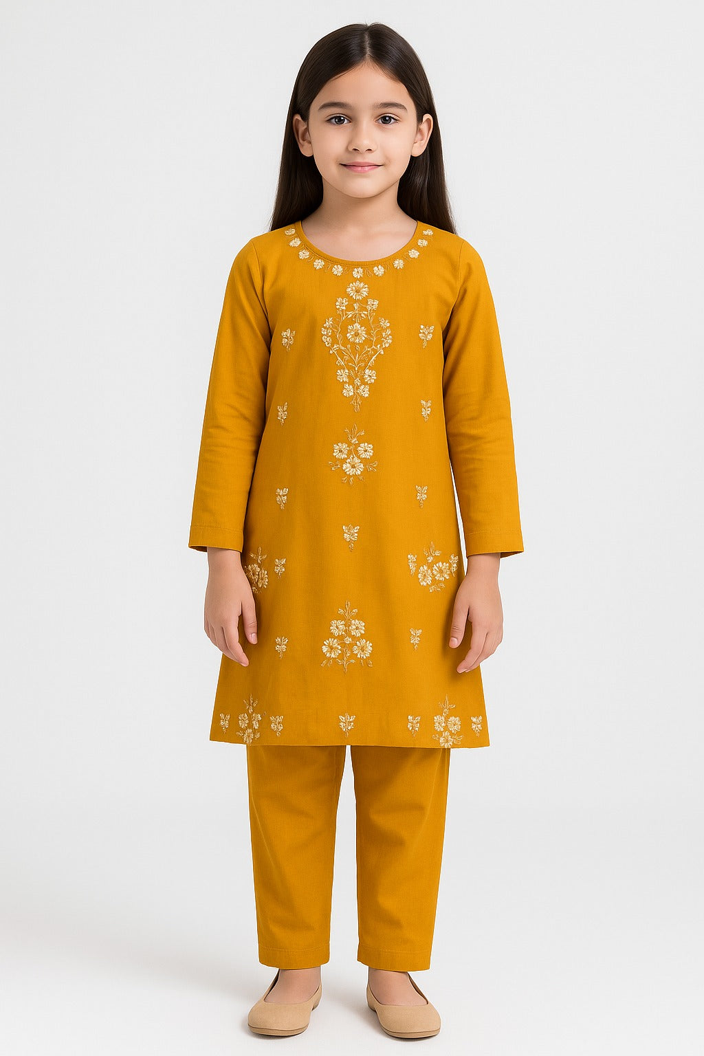 2 PIECE - EMBROIDERED KHADDAR SUIT