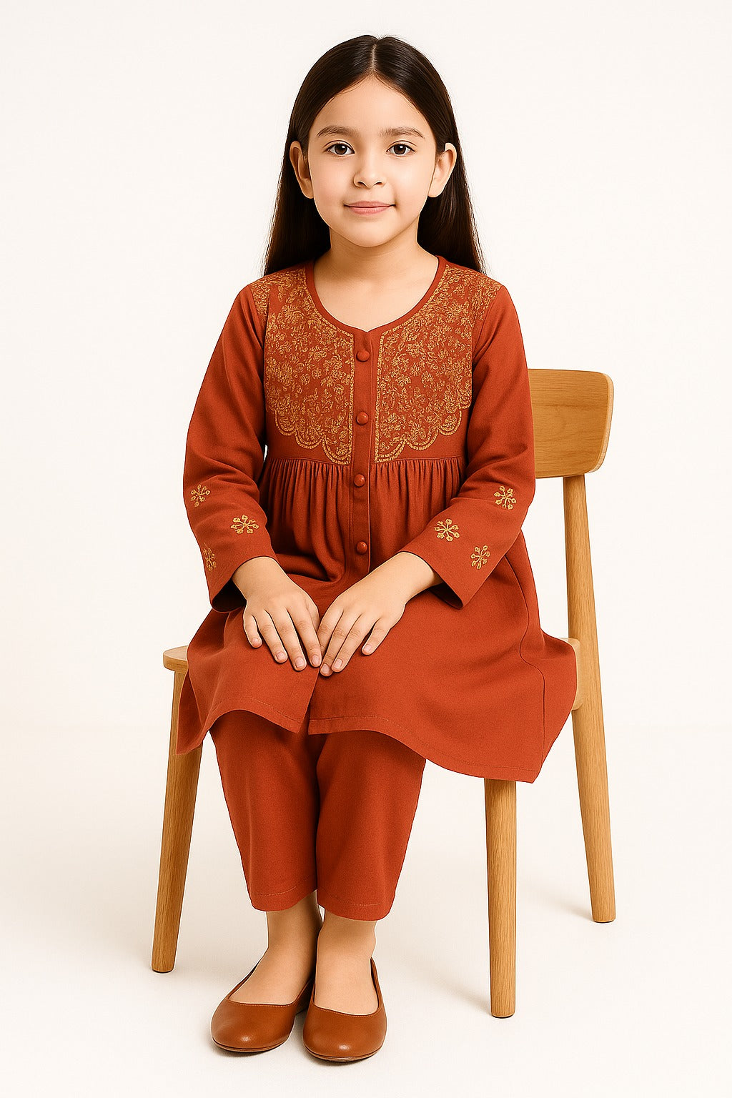 2 PIECE - EMBROIDERED KHADDAR SUIT