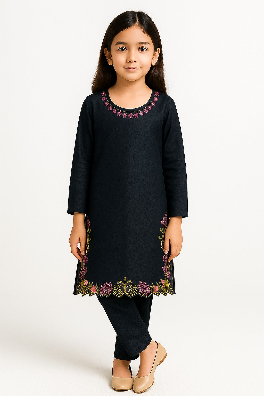 2 PIECE - EMBROIDERED KHADDAR SUIT