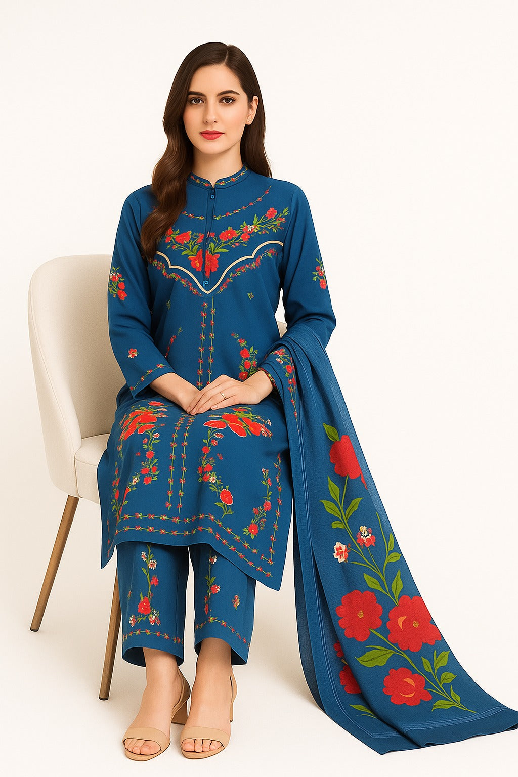 3 PIECE - PRINTED VISCOSE SUIT