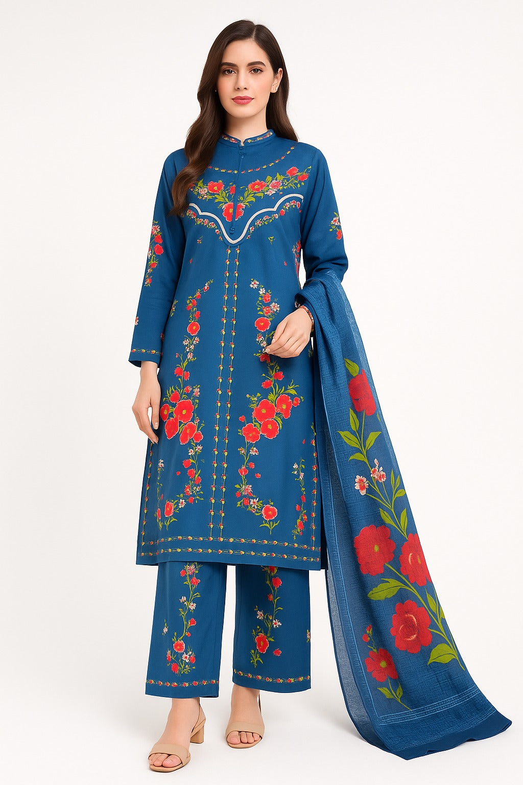 3 PIECE - PRINTED VISCOSE SUIT