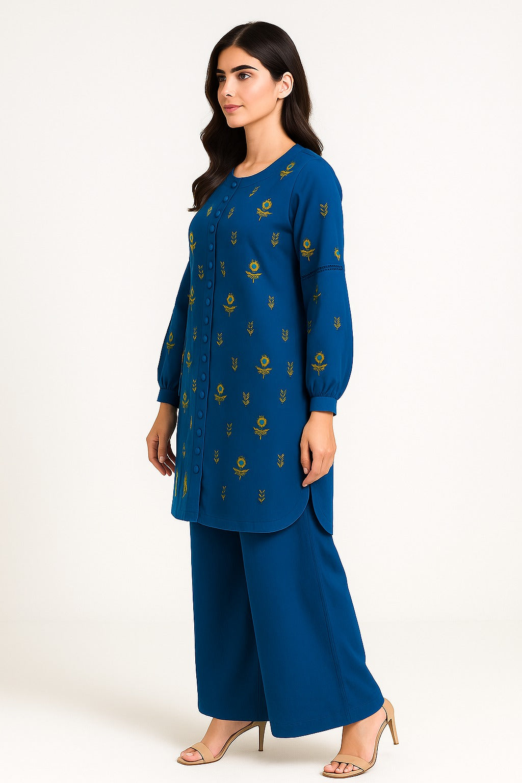 2 PIECE - EMBROIDERED KHADDAR SUIT