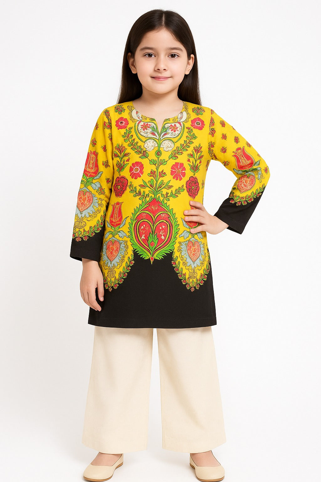 2 PIECE - PRINTED CAMBRIC SUIT