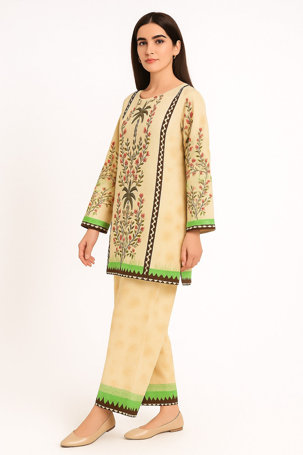 2 PIECE - PRINTED VISCOSE SUIT