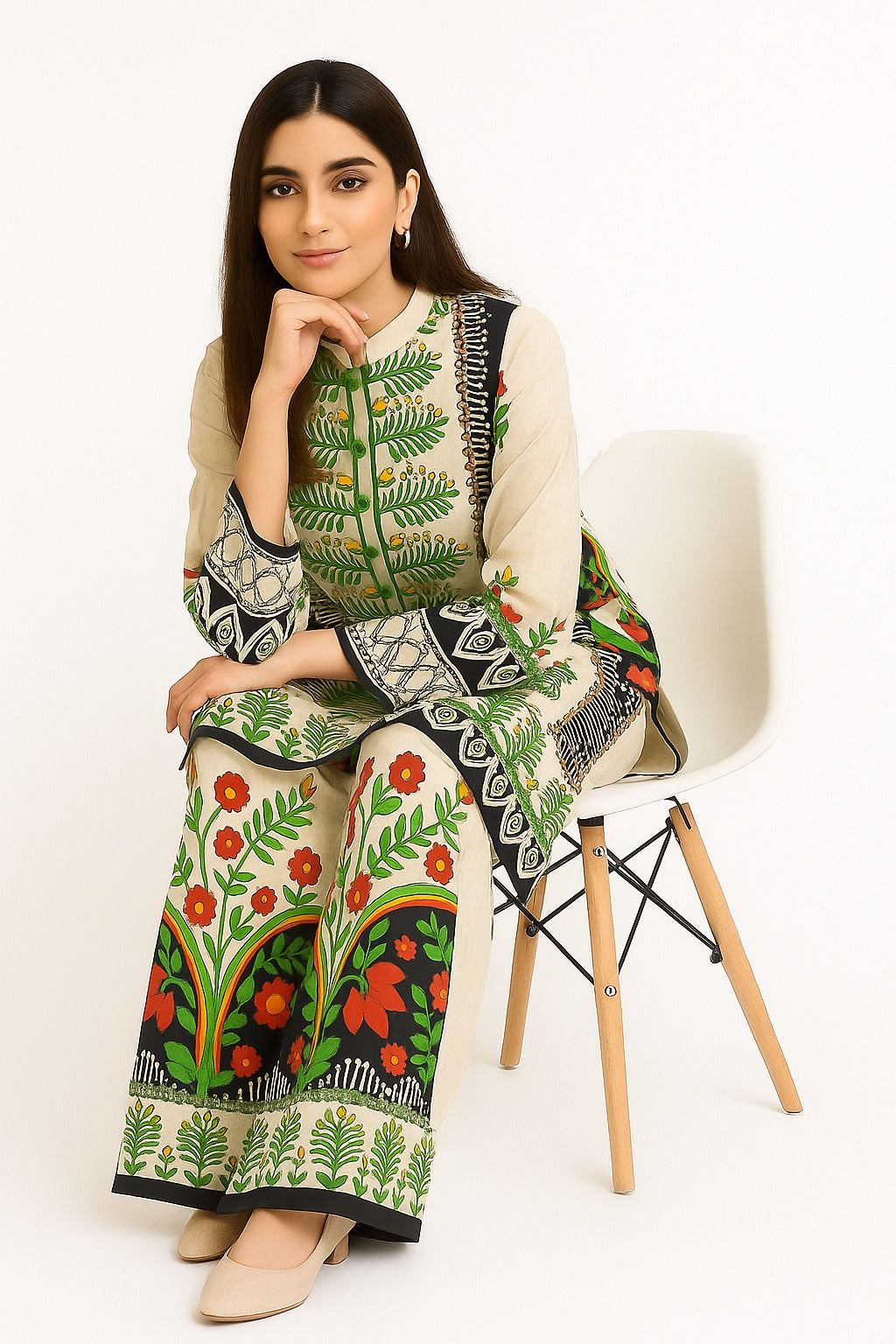 2 PIECE - PRINTED VISCOSE SUIT